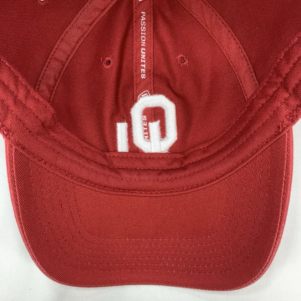 OU Oklahoma Hat Womens Red Adjustable Strapback Baseball Cap Sooners TOW
